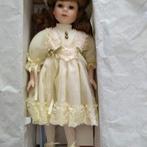 Porcelain doll new Brittany 17 inches